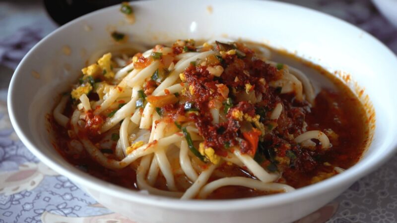 Halal uyghur chinese street food