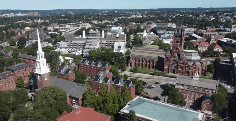 Harvard University Drone View